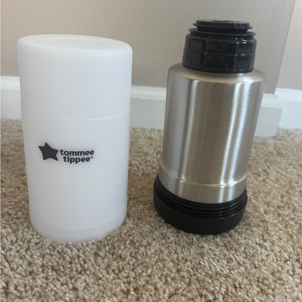 Tommee Tippee White and Silver Bottle Warmer